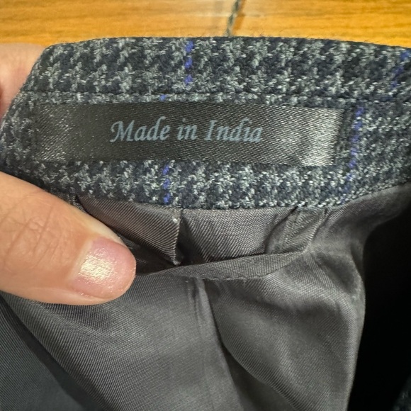 Lauren Ralph Lauren Men's 100% Wool Blazer with Elbow Patch Houndstooth Pattern - Picture 6 of 11